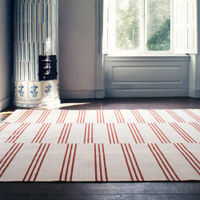 Pink/Red Stripes Rug | Bombinate